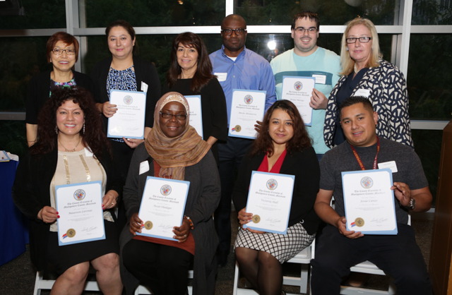 TESS Center staff receive certificates of appreciation